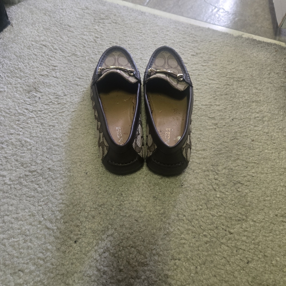 Coach Signature Pattern Loafers